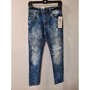 NWT Sp Essentials Active Flex Women Distressed Trendy Stylish Jeans, Size 16
